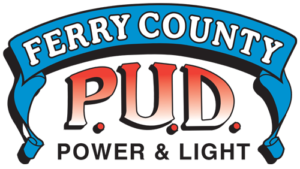 Ferry County PUD Power & Light logo